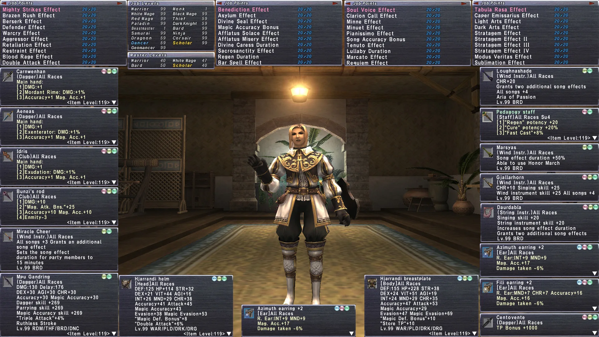 Hyur Female FFXI featuring Mpu Gandring, Hiarrandi helm, FFXI account listing