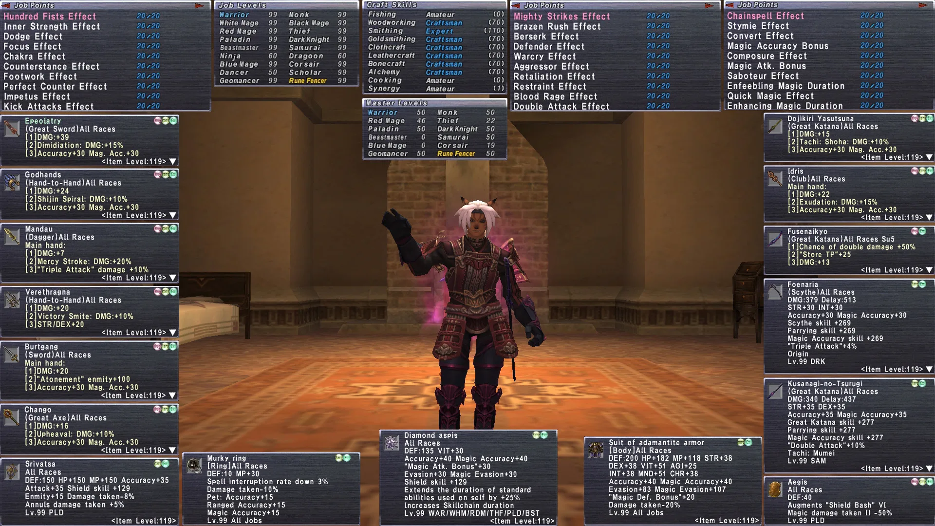 Mithra Female FFXI account preview