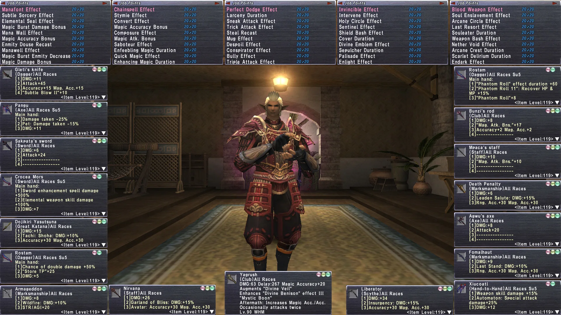 Hume Male FFXI account screenshot 2