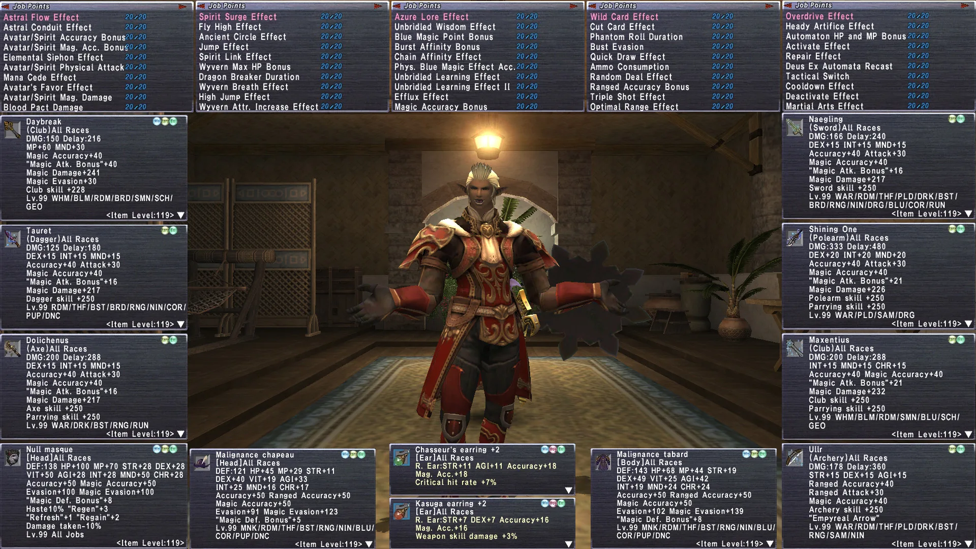 Hume Male FFXI account screenshot 4