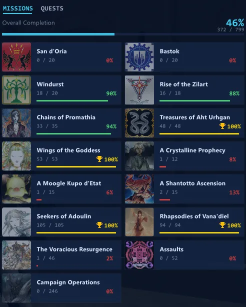 Galka Male FFXI account screenshot 2