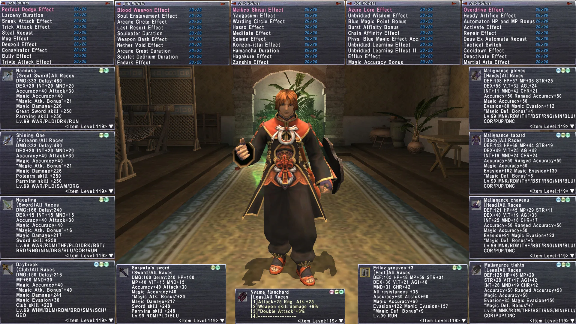 Hume Male FFXI account screenshot 2