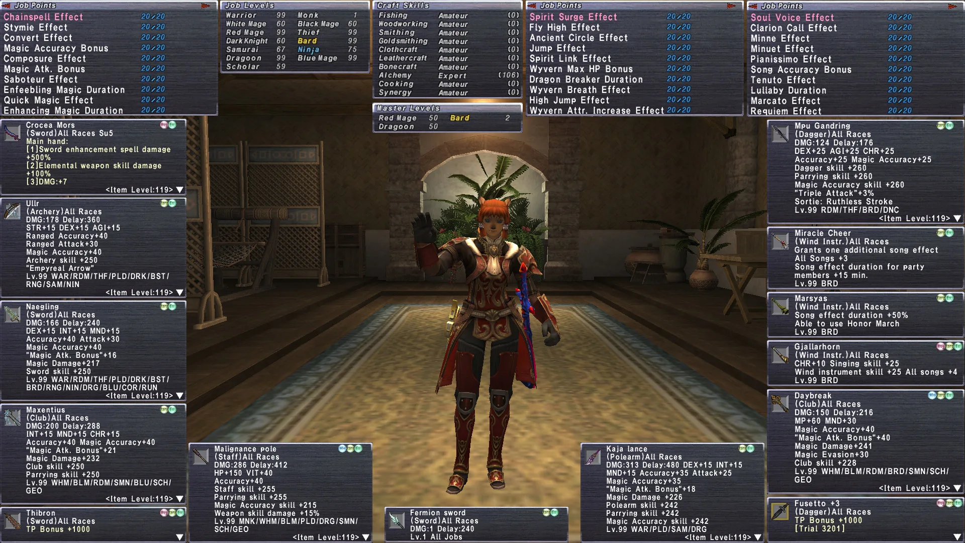 Mithra Female Red Mage FFXI account preview